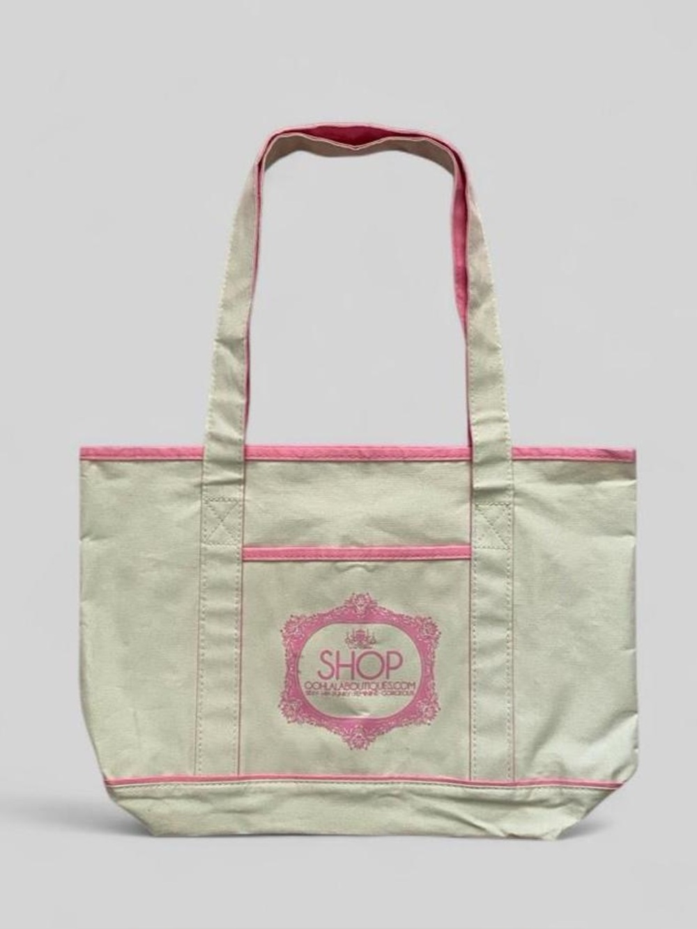 Ooh La La Boutique Pink Tote Bag Glam Shopping Beach Bag